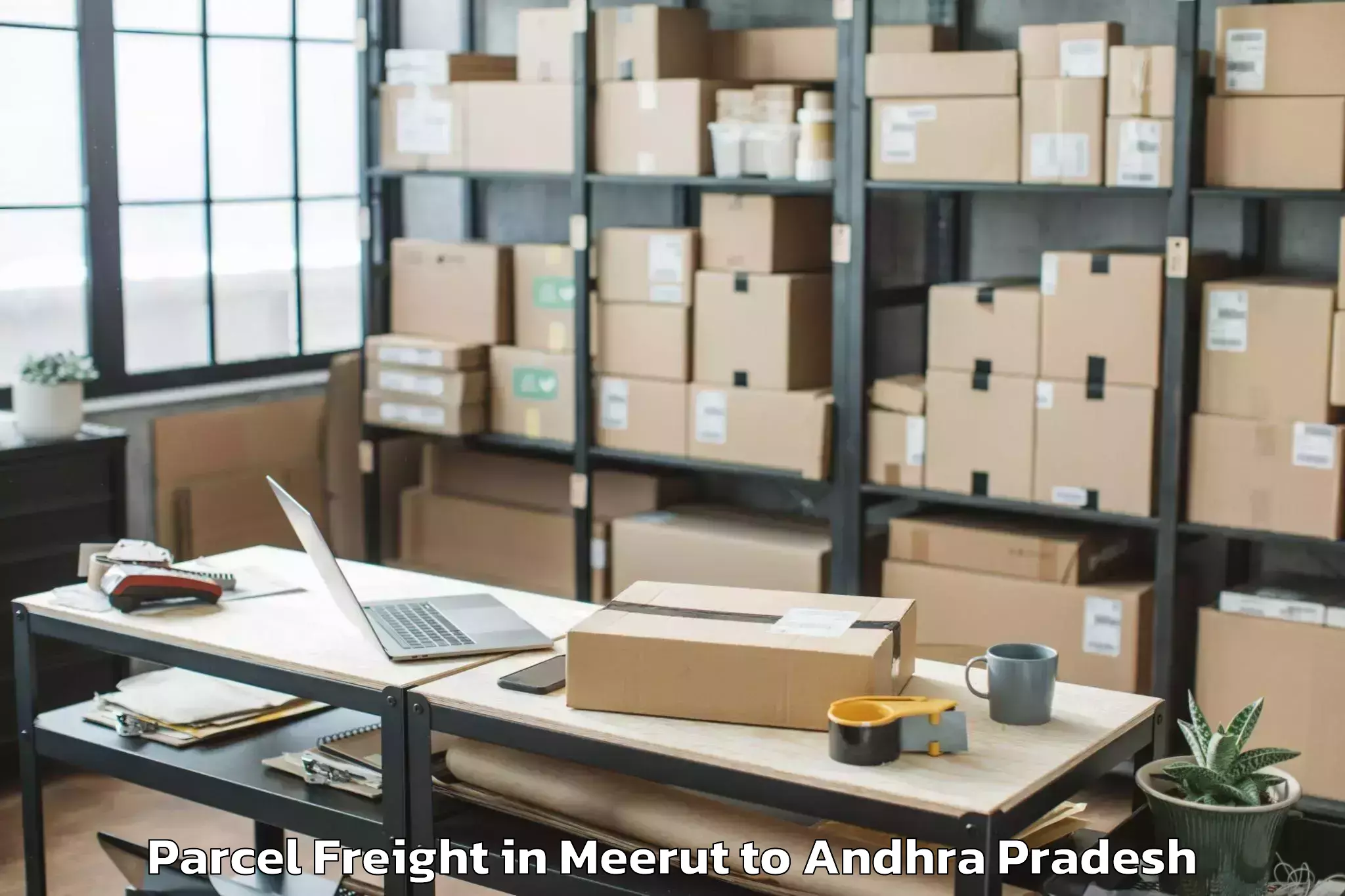 Comprehensive Meerut to Chindepalle Parcel Freight